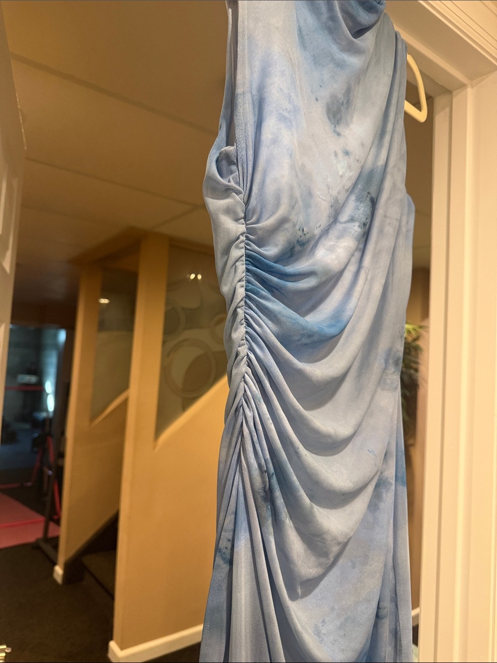 Blue Mesh Dress - Picture 2 of 4